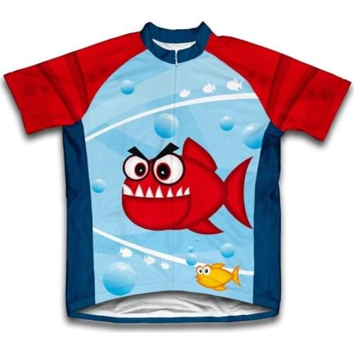 Friendly Teeth Boys Summer Cycling Jersey Mountain Road Bike Bicycle Sportswear Ciclismo short Sleeve Child Cycle Wear Clothing