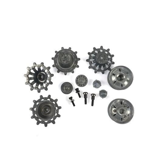 Mato 1/16 Heng Long Challenger II RC Tank Metal Sprockets Idlers W/ Bearing MT203 TH00909-SMT4