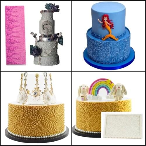 Meibum Pearl Flower Fondant Silicone Molds Decoration Cake Wedding Pastry Mould Paste Sugar Craft Decorating Mold Dessert Tools