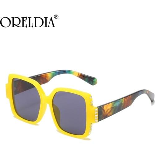 Fashion Oversized Square Sunglasses 2021 Women Men Luxury Diamond Colorful Gradient Eyewear Shades Brand Designer Glasses UV400