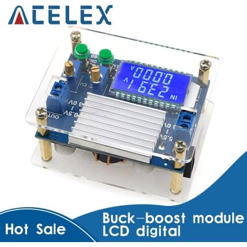 Buck-boost module constant voltage constant current LCD digital display voltage ammeter adjustable buck boost 4X