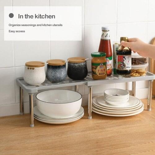 Stainless Steel Storage Shelf Shoe Rack Cabinet Holders Home Closet Organizer Space Saving Wardrobe Shelves Kitchen Organizer