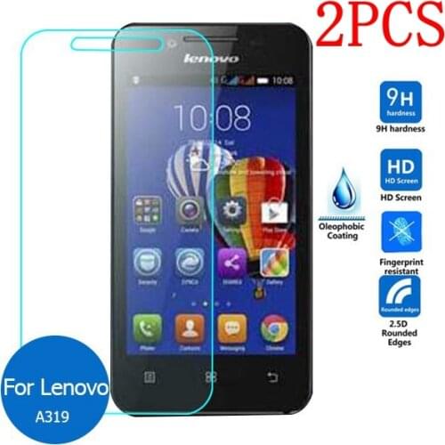 2PCS Original Tempered Glass For Lenovo A319 Screen Protector protective film For Lenovo A319 A319i Glass