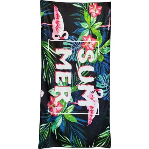 Beach Towel Flamingo Summer Beach Swimming Bath Towel Thick Terry Cartoon Bath Towel Beach Towel