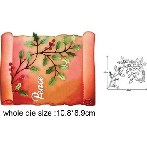 Craft dies Branch Leaf Border Cutting Dies Stencils For Greeting Cards Making Scrapbooking dies Metal Dies Nouveau Arrivage 2020