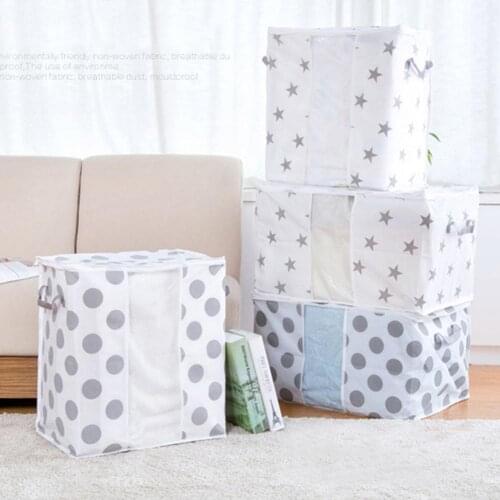 Foldable Quilt Storage Bag Clothes Blanket Closet Sweater Box Pouch Organizer Travel Luggage Organizer Bag