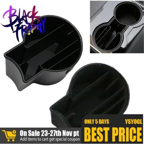 2020 Car Center Control Cup Storage Slot For Tesla Model 3 Storage Center Control Cap Case Decorative Accessories