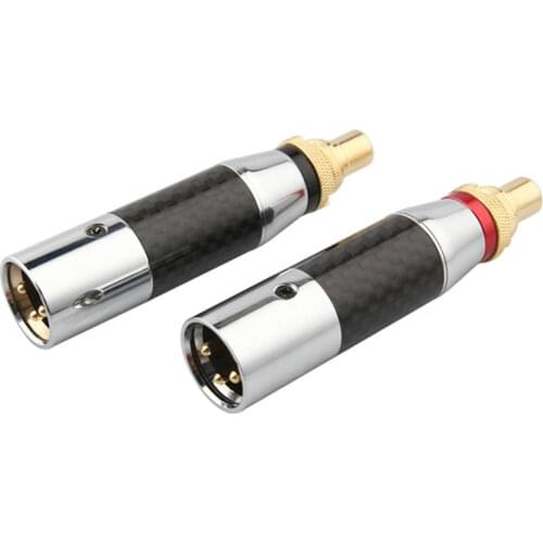 XLR To RCA Adapter 3Pin XLR Male To RCA Female Converter Audio Jack Adapters Can DIY Make Microphone / Audio Cable Balance Cable