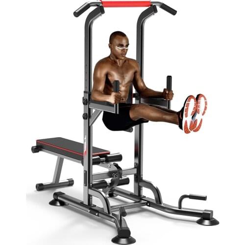 Adult Muscle Training Fitness Equipment Power Tower Dip Station Pull Up Bar Height Adjustment Horizontal Bar Pull Up Bar Indoor