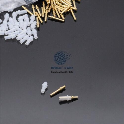 High Quality 16mm 1000Sets Lab Medium PIN WITH SLEEVES Dental Lab Suppliers Notch