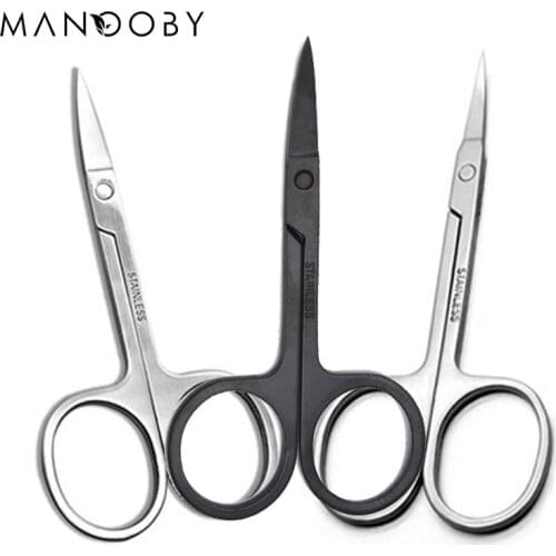 1Pc Stainless Steel Small Nail Cuticle Scissors Eyebrow tweezers Nail clipper Trimming Tweezer Pedicure Manicure Makeup Tools