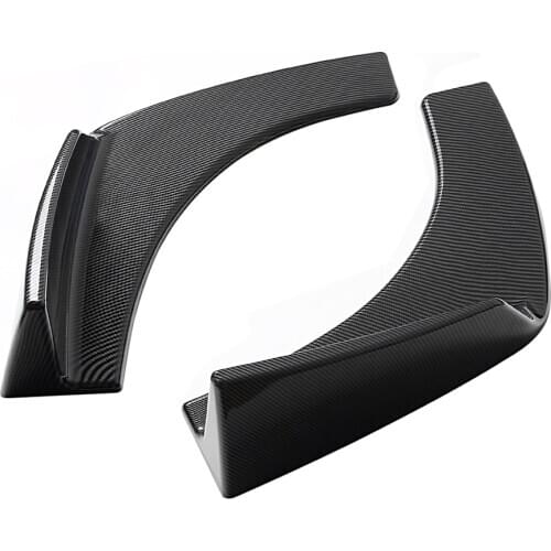 2PCs Universal Black Car Front Body Shovel Deflector Spoiler Lip Splitter Diffuser Bumper Canard Body Shovels Auto Accessories