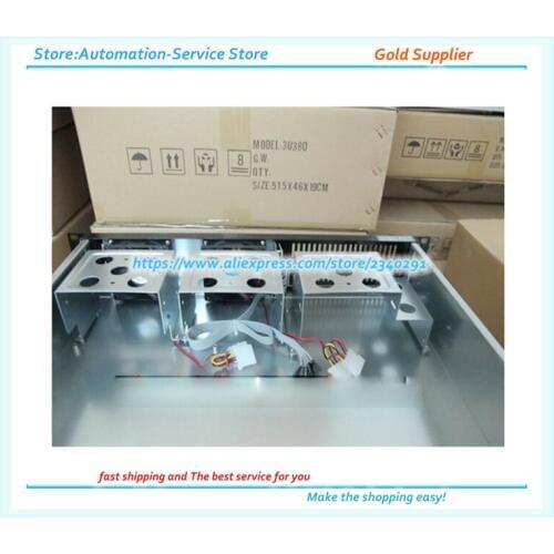 2U380 Chassis Firewall Storage Monitoring /NAS/POS Router Case Aluminum Panel Supply PC Power