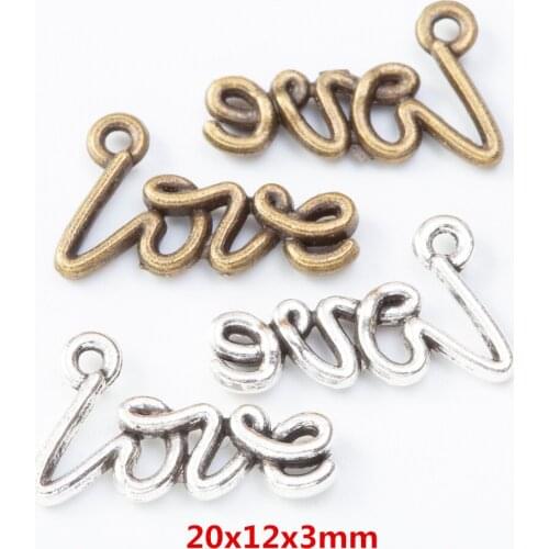 60 pieces of retro metal zinc alloy Nameplate Pendant for DIY handmade jewelry necklace making 8062