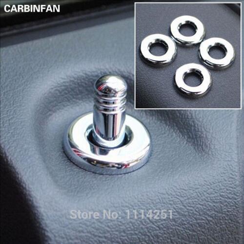 ABS Chrome Accessory Door Lock Button Cover Trims 4Pcs/Set For JCUV Journey Caliber