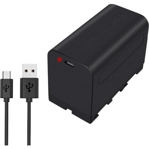 PALO 5200mAH NP-F750 NP-F770 Li-ion Camera Battery for Sony NP F970 F960 F550 F570 QM91D CCD-RV100 TRU47E