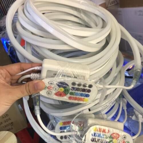 Dimmer led lamp light AC220V/110V RGB Neon Rope Flex Outdoor IP67 SMD5050 for Holiday Party Valentine Decor