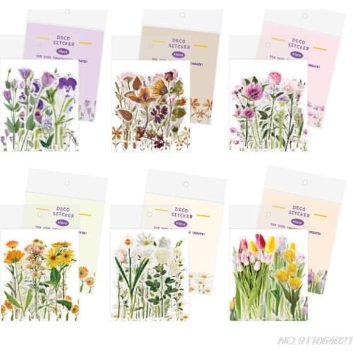 40Pcs Flower Leave Resin Art Decorative Stickers Kit Artificial Flower Personalized Epoxy Resin Fillings Stickers 21 Wholesales