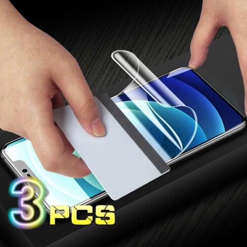 3PCS Hydrogel Film Screen Protector for IPhone 7 8 6 6s Plus SE 2020 Soft Protective Film on IPhone 11 X XR XS 12 Pro Max Mini