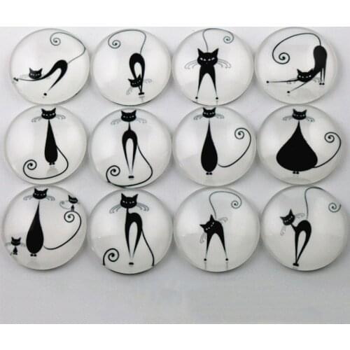 Hot Sale 10pcs 25mm Mixed Handmade Photo Glass Cabochons (D6-25)