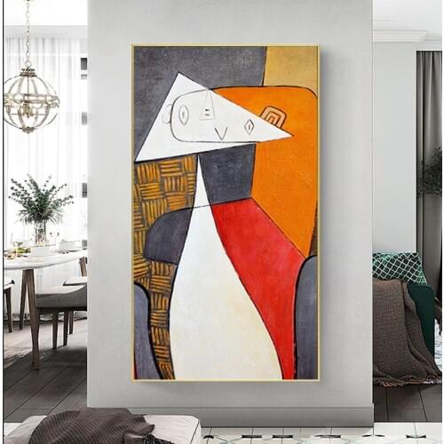 Picasso Oil Paintings on Canvas Famous Abstract Art Reproductions Wall Posters and Print for Living Room Decor No Frame