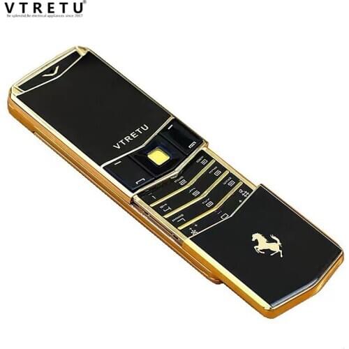 V05 Unlock Luxury Slide Phone Metal Body Dual Sim Bar Mobile BT Dial Cool Mini Card MP3 Vibration With Camera FM