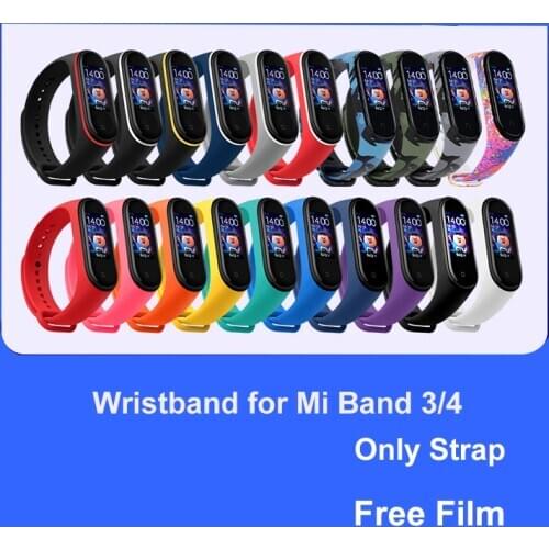 Strap for mi band 4 3 Silicone Sport Wristband Bracelet Replacement Charger for miband 3 4 браслет зарядка
