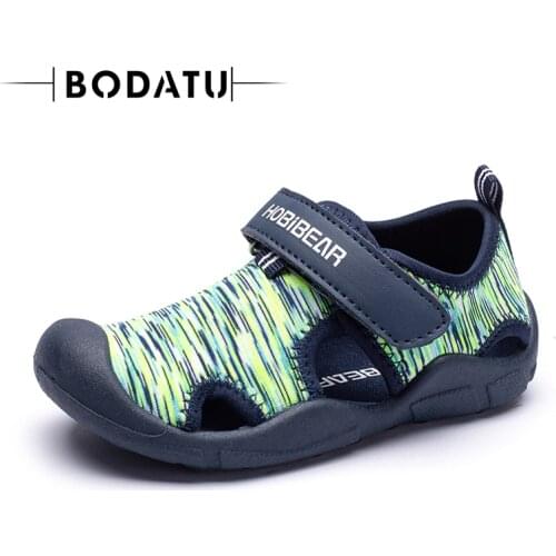 BODATU Childrens Sandals Breathable Sandals for Girls Boys Soft Water Shoes Quick Dry 2021 Summer Kids Shoes Tenis Masculino