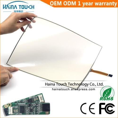 Win10 Compatible Flexible 15.6 inch USB Touch Screen Panel Kit with USB Controller for photo kiosk/Laptop