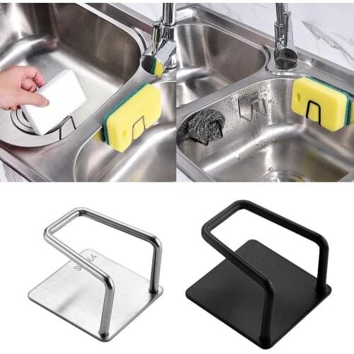 Steel Sponges Holder Kitchen Sink Organizer Multifunction Rack Sponge Drain Storage Holder Home Sink Tools Organi H2R2