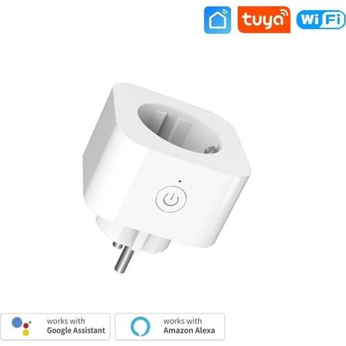 NEW Tuya Smart Wifi Socket Plug European Standard 16A Electrical Sockets Remote Voice Control Timer Socket For Google Home Alexa