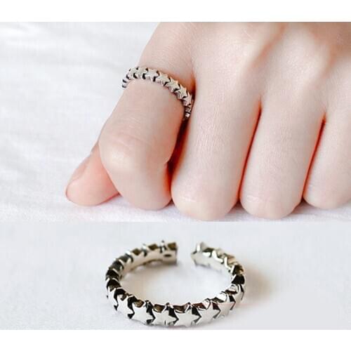 Boho Vintage Star Rings For Women Wedding Band Men Finger Rings 2021 Female Bohemian Jewelry Gifts