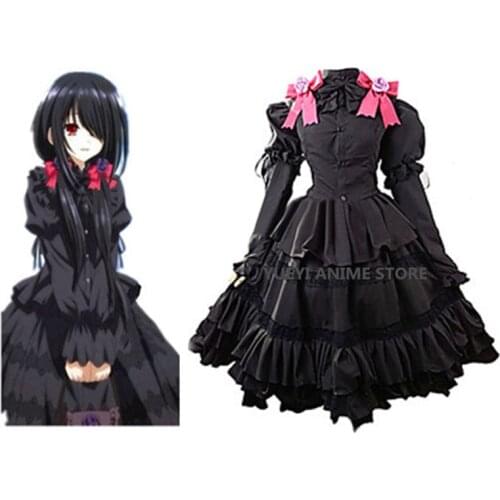 Anime Date A Live Kurumi Tokisaki Cosplay Costume Anime woman dress