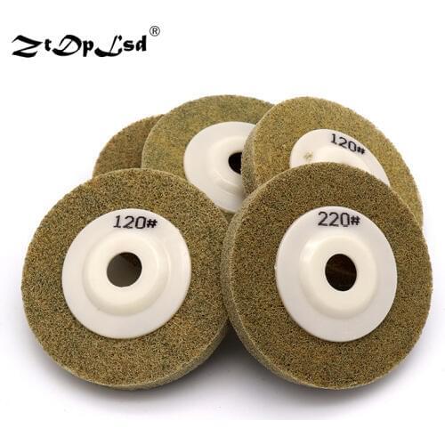 ZtDpLsd 1Pcs 4" Nylon Polishing Wheel Sanding Disc Diameter 100mm Fiber Grinding Wheel for Metals Ceramics Marble Wood Crafts