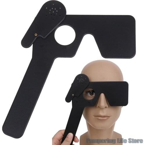 Black Lorgnette Occluder Multi 17 Pin Hole Hand Occluder Optometry Instrument Tool Sleeping Care