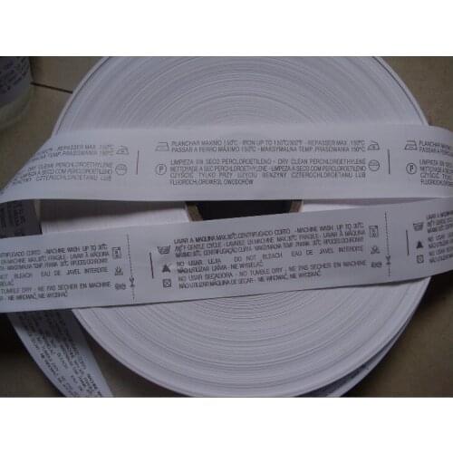 200Pcs Stock Double Side Printed Care Labels Garment Instruction Label General Water Wash Tags Accepted Customized Logo