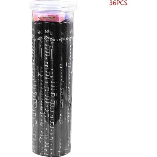 36pcs Musical Note Pencil Pen 2B Standard Piano Notes Writing Drawing Stationery Q1JC