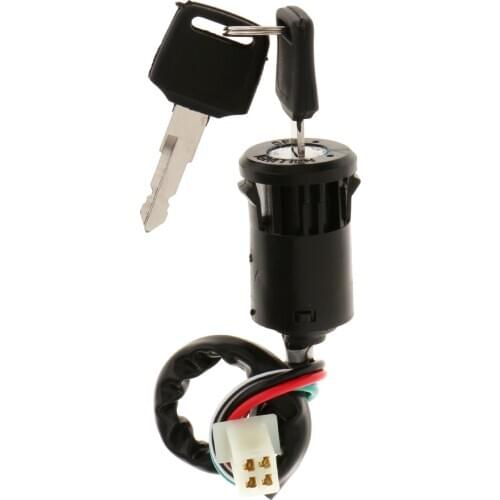 4 Wires ATV Go Kart Ignition Key Starter Switch Lock For 50cc 110cc