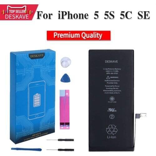 High Quality Phone Battery High Capacity Battery For iPhone 5 5S 5C SE Replacement Batteries With Free Tools A1456 A1507 A1526