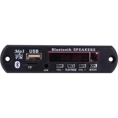 Wireless Bluetooth 12V Mp3 Wma Decoder Board o Module Usb Tf Radio Fm Aux For Car Accessories