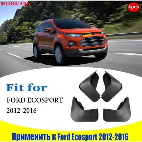 2012-2016 Mudflaps Front Rear 4pcs FOR ford Ecosport Mudguards Fender Mud Flap Guard splash Mudguard car accessories styline