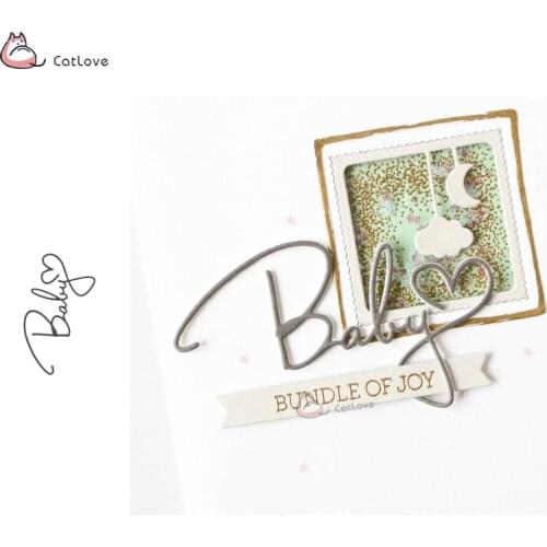 BABY Heart Metal Cutting Dies Stencils For DIY Scrapbooking Gift Album Paper Card Decorative Craft Embossing Die Cuts New 2019