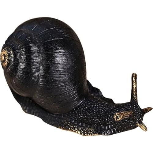 Snail Figurines Miniature Animal Ornament Decorative Resin Collectable Snail Gift Souvenir Artwork Decoration for Family