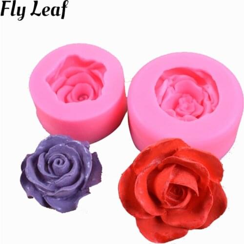 Fly Leaf New 2021 Exquisite Flower Series 4 Cake Decorating DIY Plum Blossom Lotus Lily Lilac Cherry Blossom Carnation Cake Mold