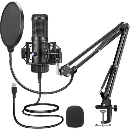 IBTM-5kit USB Computer Microphone Youtube Podcast Recording Instrument Performance Live Voice Microphone