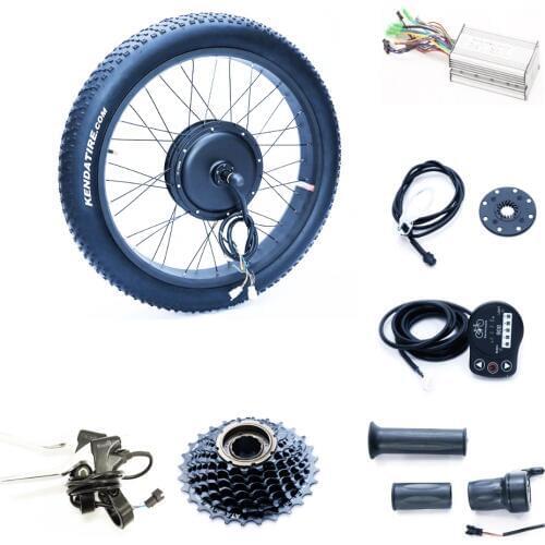 Electric fat bike kit 65km/h 48v 1500w electric fat bike conversion kit with triangle lithium battery samsung cell