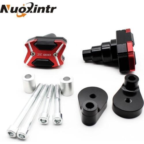 Nuoxintr Motorcycle Aluminum Alloy Frame Slider Falling Protector Anti Crash Caps Moto Accessories For KAWASAKI Z900 2016-2017
