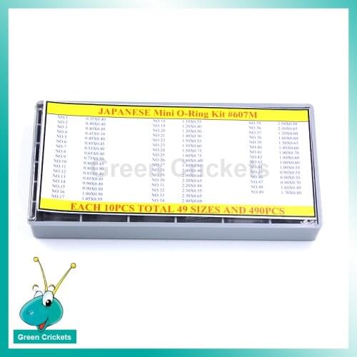 Wholesale 490pcs/box High quaility Watch Crown Waterproof O Ring 49 Assort Size Mini Watch Crown O-Ring for Watchmakers