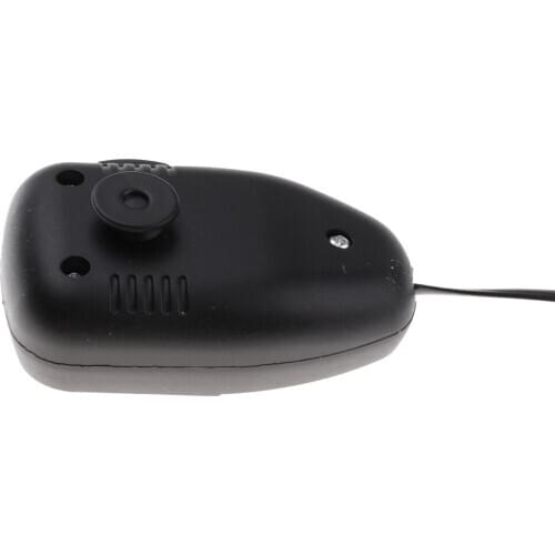 2 Ohm 50W Durable Car 7 Tone Alarm Horn With Mic PA Speaker KX-5007 Black