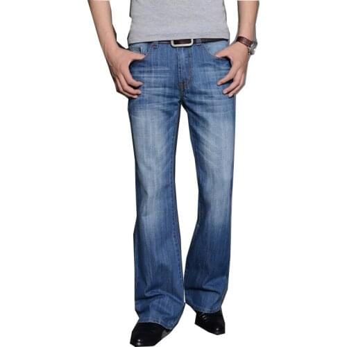 Flared jeans flared trousers leg loose suit Japanese and Korean classic motorcycle jeans